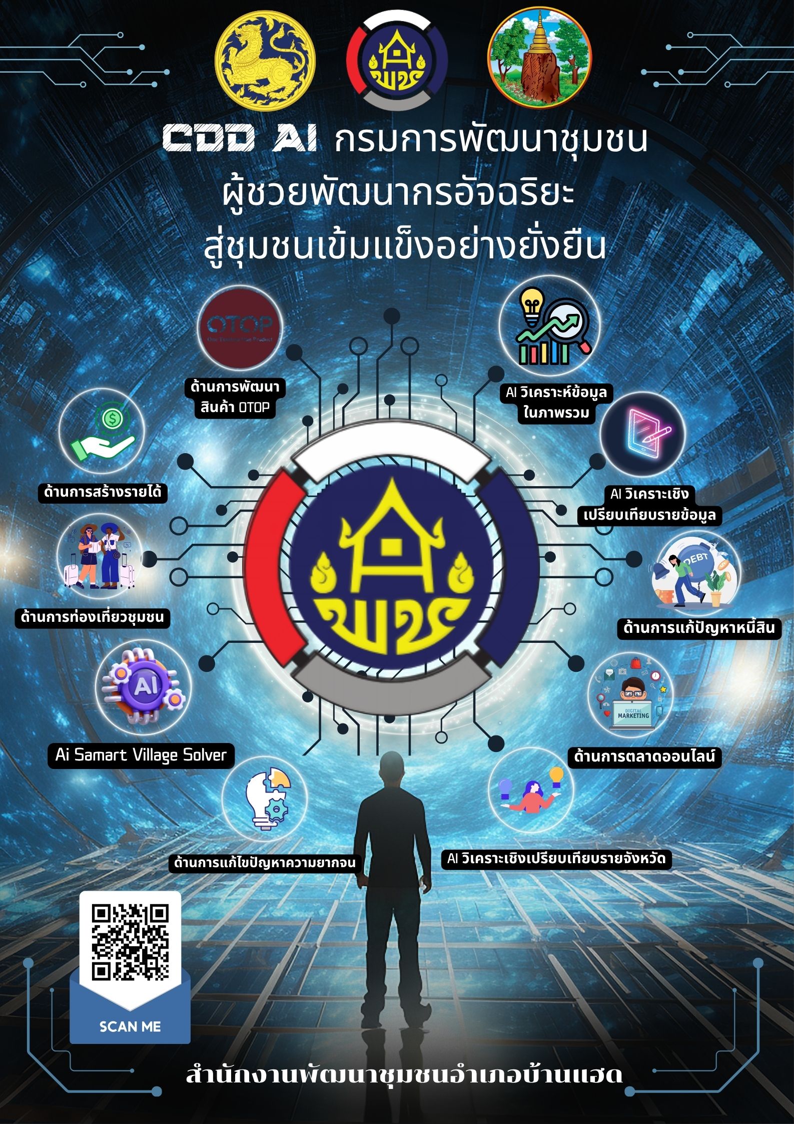 พช.บ้านแฮด : ประชาสัมพันธ์และเชิญชวนใช้งาน “CDD AI”